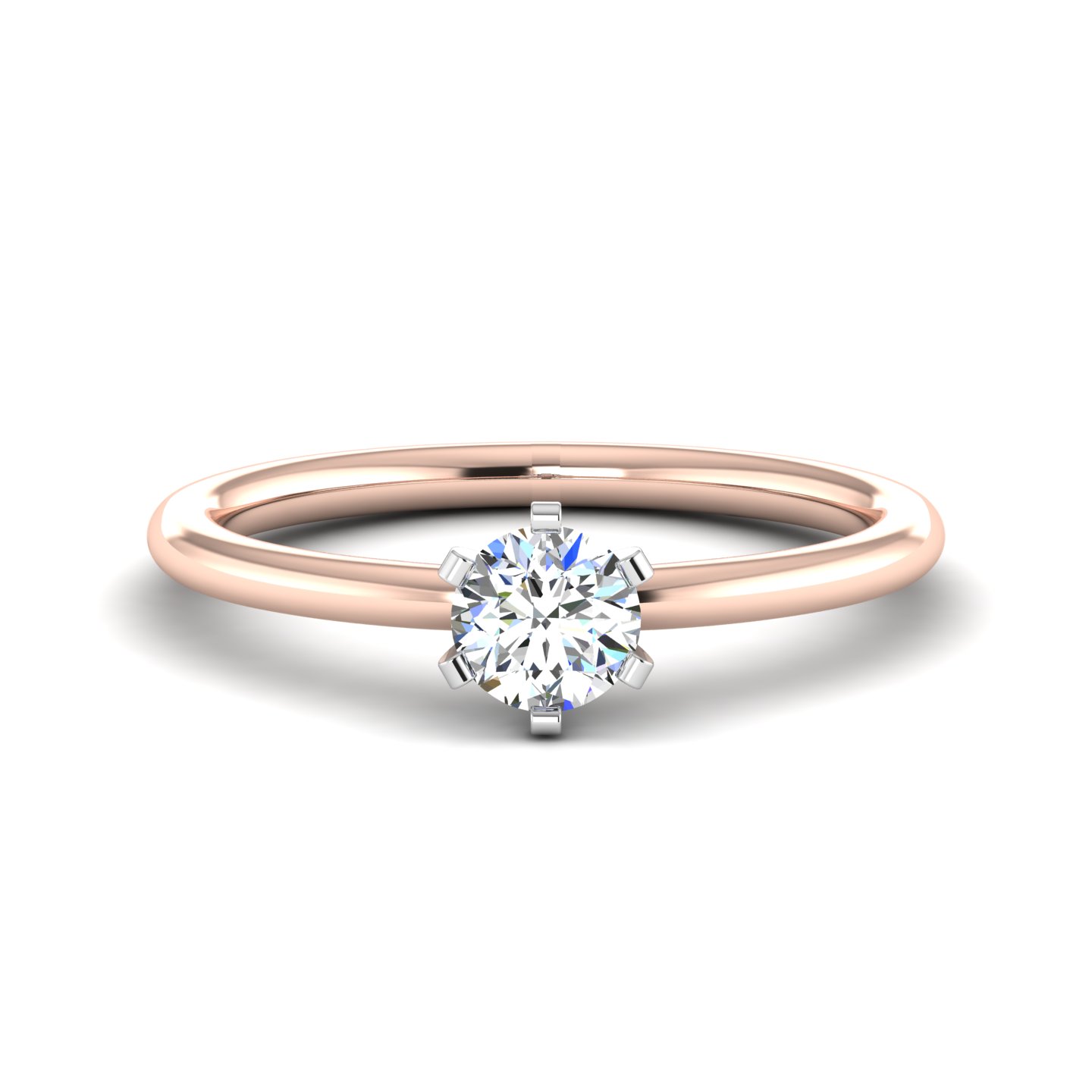 Genevieve 6 Prong Solitaire Engagement Ring